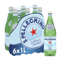 San Pellegrino Eau minérale naturelle gazeuse - 6 x 1 L